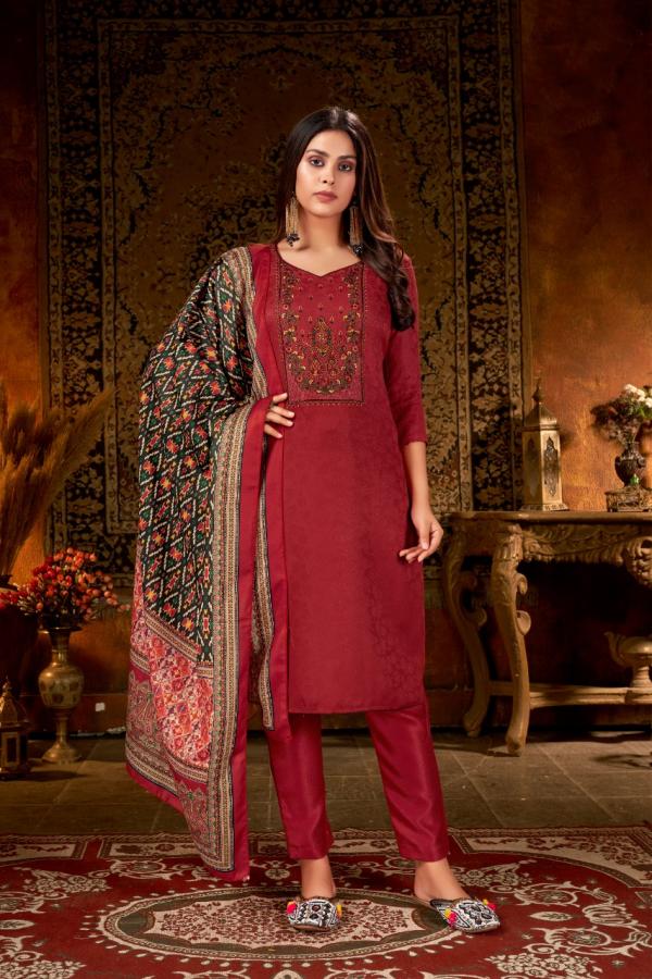 Bipson Kashmiri Beauty 3001 To 3004 Pashmina Dress Material